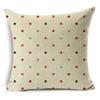 Light Green Fresh Style Cushion Cover 45x45cm Linen Decorative Pillow Cover Sofa Bed Pillow Case