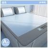 Machine Washable Ice Silk Cooling Mattress Set with 2 Pillowcases, Breathable Summer Bed Sheet for Home Dorm, Soft Fitted Sheet