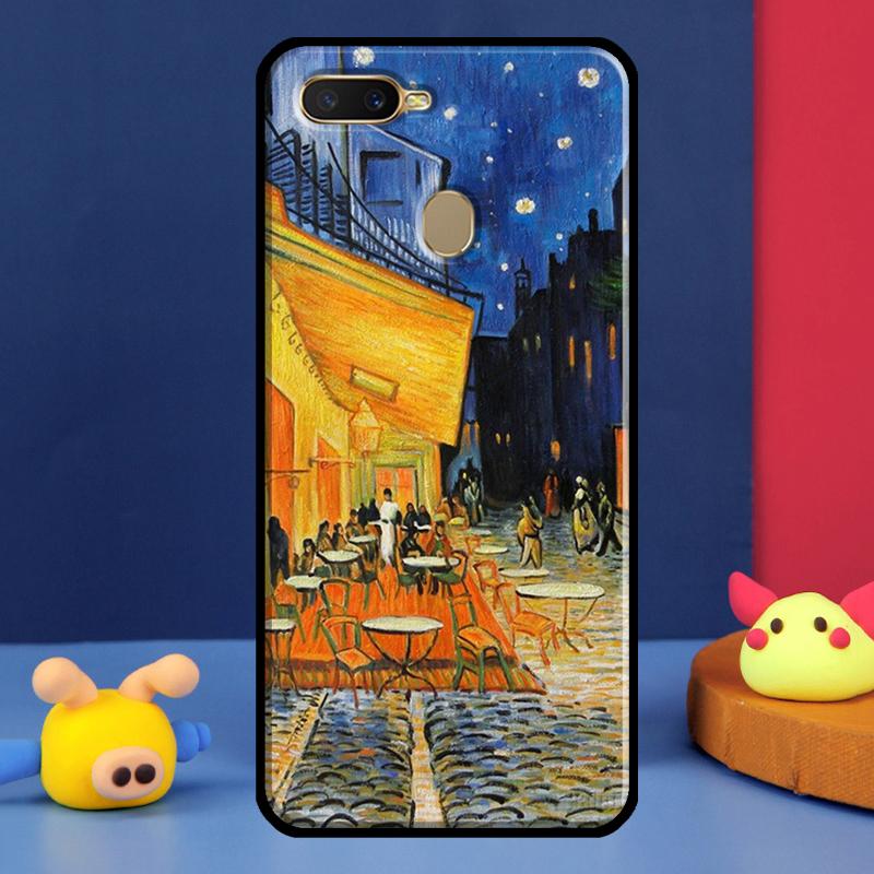 Van Gogh Starry Sky Case For Oppo A91 A5 A9 A16 A76 A96 A58 A78 A98 A52 A72 A74 A94 A54 S A57 A77 A15 A17 Cover