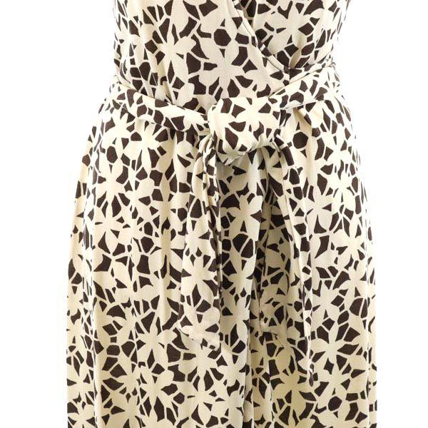 DIANE VON FURSTENBERG silk Overall handle No sleeve Kashcourt one piece 4 Women Used