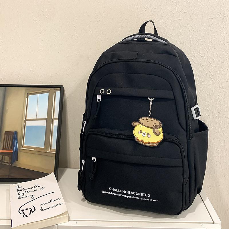

Новый высококачественный, свежий и милый рюкзак с контрастной цветной вставкой, рюкзак большой вместимости для учеников средней школы