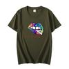 Colourful Lips Fashion Graphic T Shirts Oversized Tees Tops Short Sleeve Tshirt Summer  High Quality Unisexs Print T Shirt