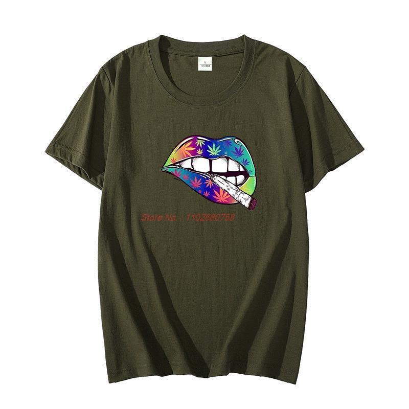 Colourful Lips Fashion Graphic T Shirts Oversized Tees Tops Short Sleeve Tshirt Summer  High Quality Unisexs Print T Shirt