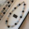 French Retro Style Natural Stone Beads Necklace Exaggerated Collarbone Chain For Womens In 2026 Luxurious Jewelry Accessories