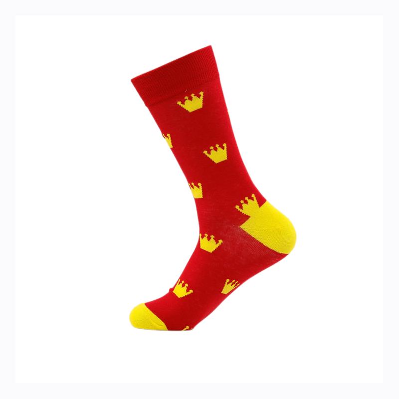 Fashion Colorful Brand Men Socks 20 Colors Striped Plaid Diamond Socks Men Cotton Casual Crew Socks