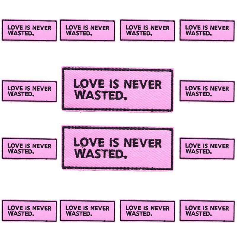 5pcs Cartoon Patch Letter Slogan Embroidery Patch Iron On Patches For Clothing Thermoadhesive Patches For Clothes Jeans Sew Diy