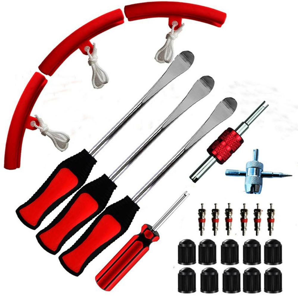 

25Pcs/Set Tire Lever Tool Car Motorcycle Bike Wheel Rim Removal Repair Kit Type A