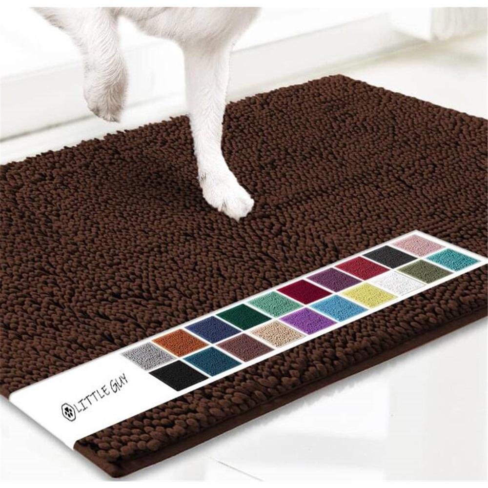 Nepromokavá podložka pro psy – Ultraabsorpční mikrovlákno, Protiskluzová podložka TPE, Rychleschnoucí – 16x24" Vstupní rohožka do interiéru pro domácí mazlíčky – Omyvatelná, 14 barev