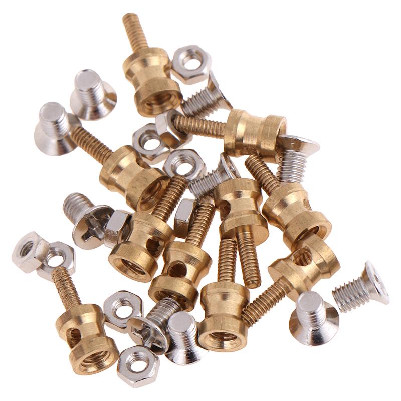 10Pcs Brass Linkage Stopper For 2.1Mm Pushrod Connector For Rc Plane Model