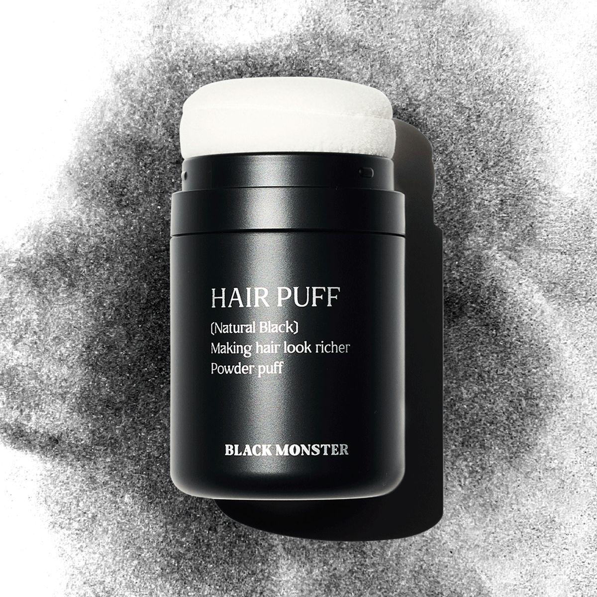 1000-Strawberry Hair Puff Natural Black 26g