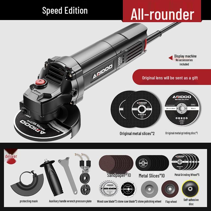 Német Multifunkcionális Sarokcsiszoló: Otthoni és ipari használatra köszörüléshez, polírozáshoz és vágáshoz.