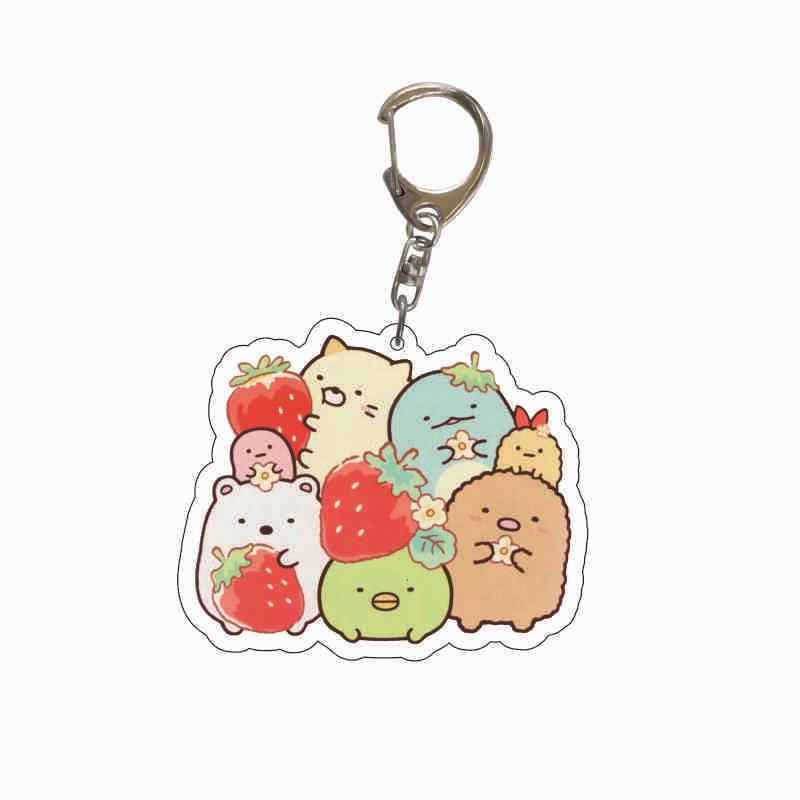 Acrylic Keychain: Japanese San-X Corner Creatures Anime Pendant for Backpack