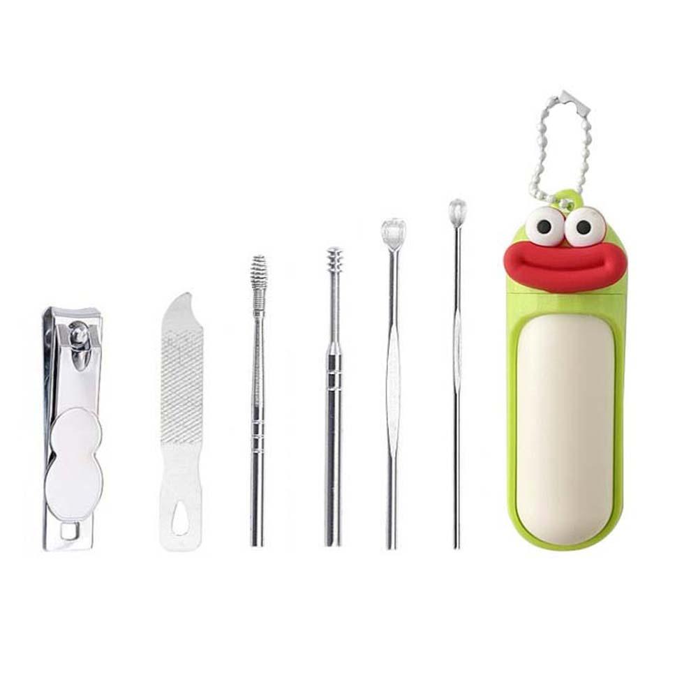 

Nail Cutting Pliers Mini Nail File Chain Pendant Cartoon Nail Sanding Cute Nail Clipper Men/Women красный