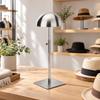 Freestanding Hat Display Stand Sturdy Adjustable Stable for Retail Stores,