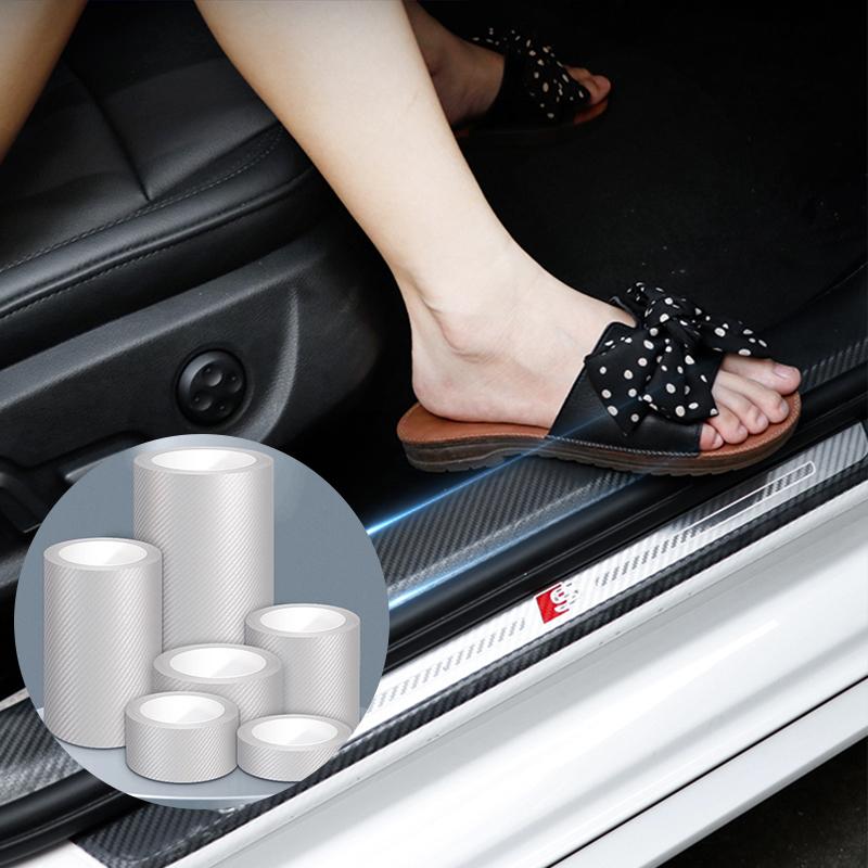 Car Anti Scratch Door Protector Stickers Transparent Nano Tape Auto Trunk Sill Scuff Protector Film Bumper Door Edge Protective
