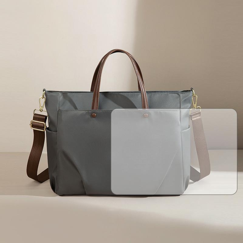 

Повседневная простая компьютерная сумка Летняя большая вместительная водонепроницаемая сумка из ткани Оксфорд Универсальная студенческая одноплечевая сумка кроссбоди для женщин