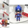 Marvel And Dc Hero Keychain Set Durable And Colorful Superheroes Keyring For Kids And Adults