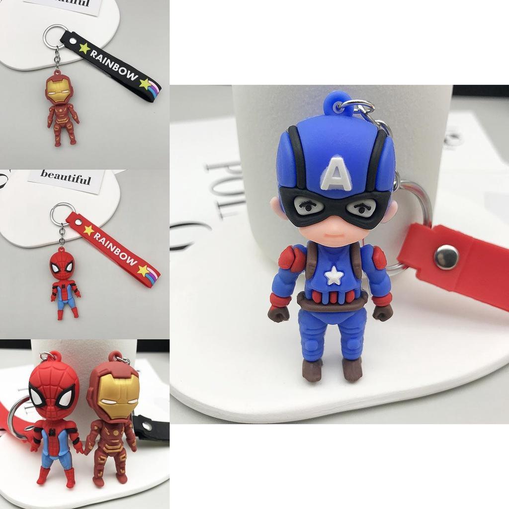 Marvel And Dc Hero Keychain Set Durable And Colorful Superheroes Keyring For Kids And Adults