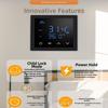 Touch Screen Smart Thermostat White Backlight Electric Heat Thermostat  Electric Heating Cable