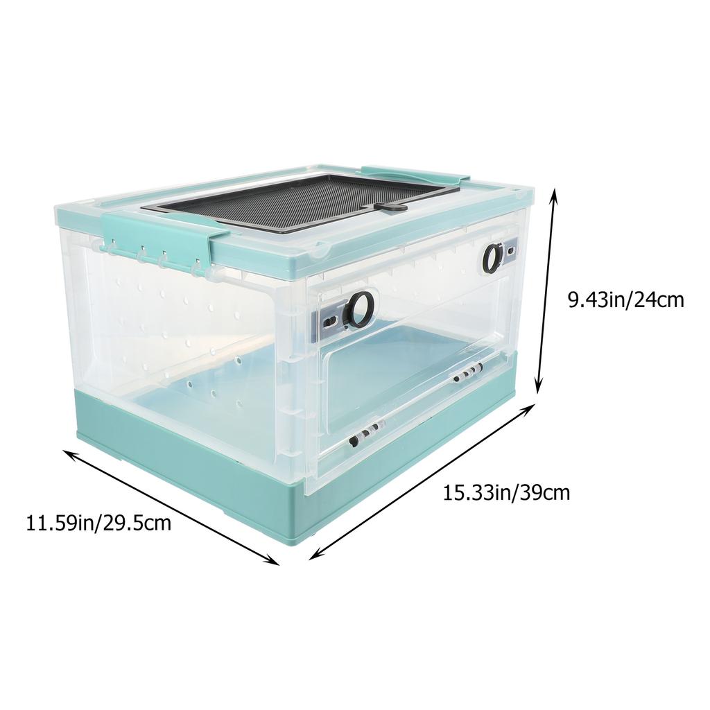Plastic Hamster Cage Insulated Pet Terrarium Breathable Design Durable Foldable Storage Easy Feeding Houses Lightweight Compact