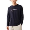 Fila Comfortable Letter Long Sleeve T-Shirt Men Tops Legendary-Blue F51M041203F-NV
