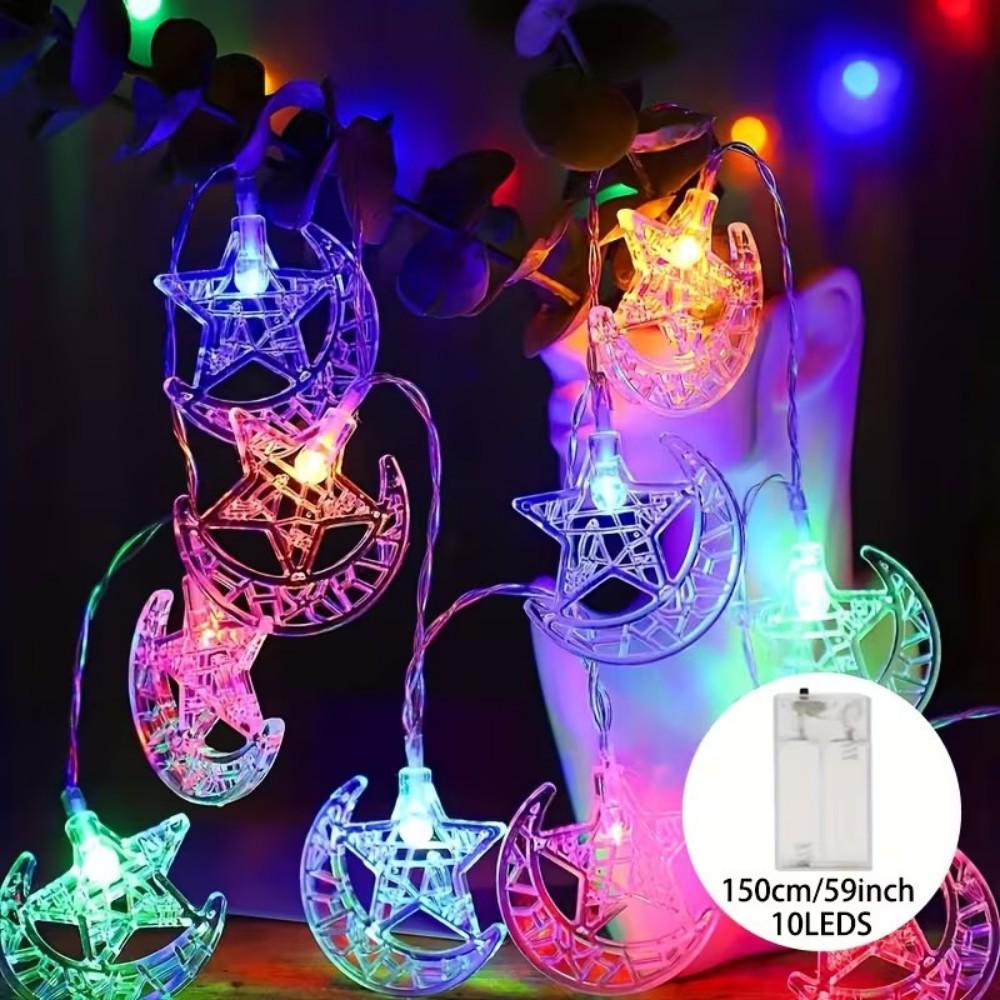 

Solar LED Indoor/Outdoor String Lights for Decoration, Camping, and Hanging Canopy Tents. 1.5m 10 lights