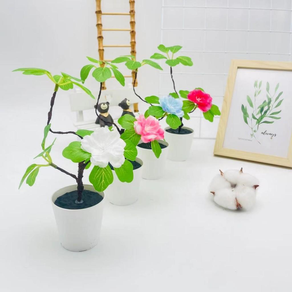 Artificial Flowers Potted Indoor Living Room Wedding Decoration Photography Prop