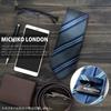 Michiko London Brand Silk Jacquard Stripe Gray x Necktie, 100% (Pattern C Wine)