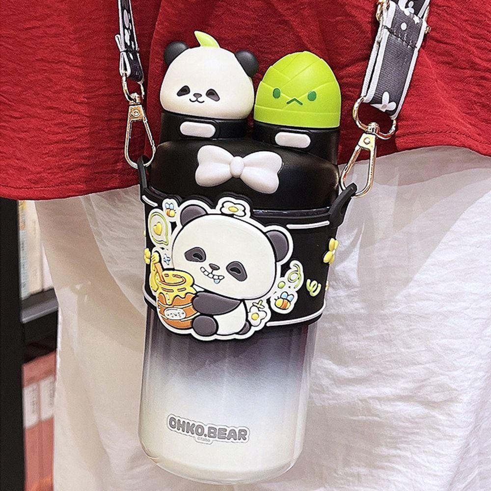 Large Capacity Capybara Bottle Stainless Steel Water Bottle Insulated Cup for Bara Panda Vacuum Flasks Cartoon Thermal Mug