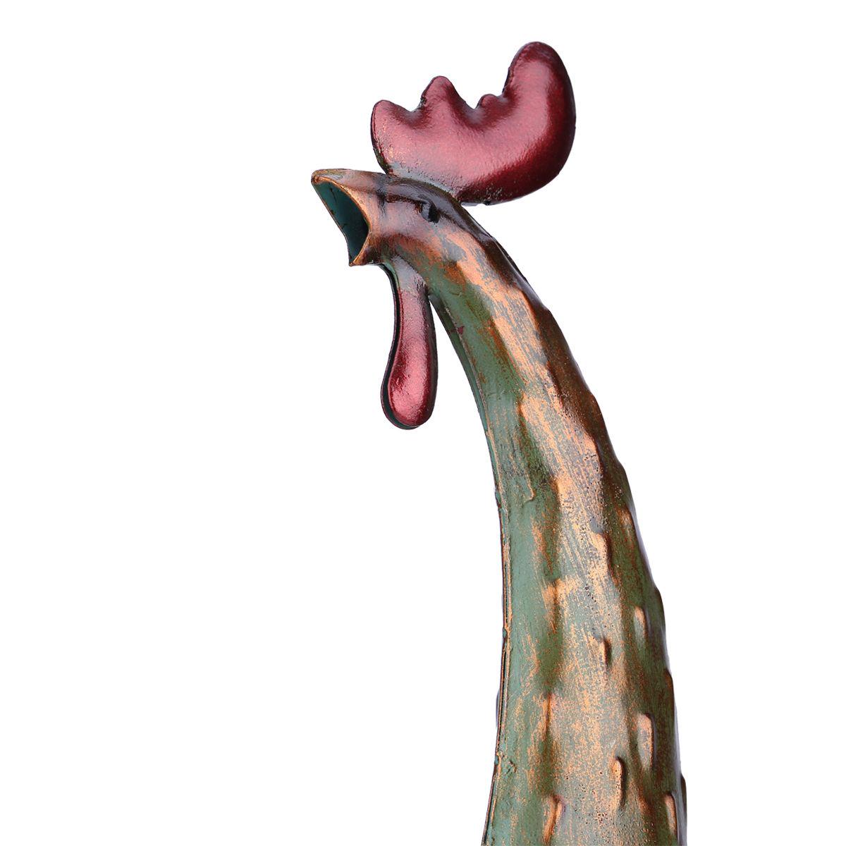 

Sculpture, Metal Sculpture Multicolored Iron Rooster Home Furnishing Articles Crafts