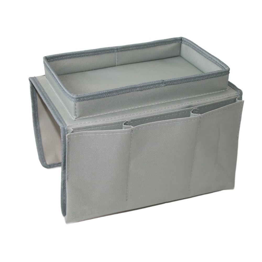 Space Saver 4 Pockets Storage Bag Non-Slip Oxford Cloth Couch Arm Rest Organizer Large Capacity Foldable Sofa Handrail Tray