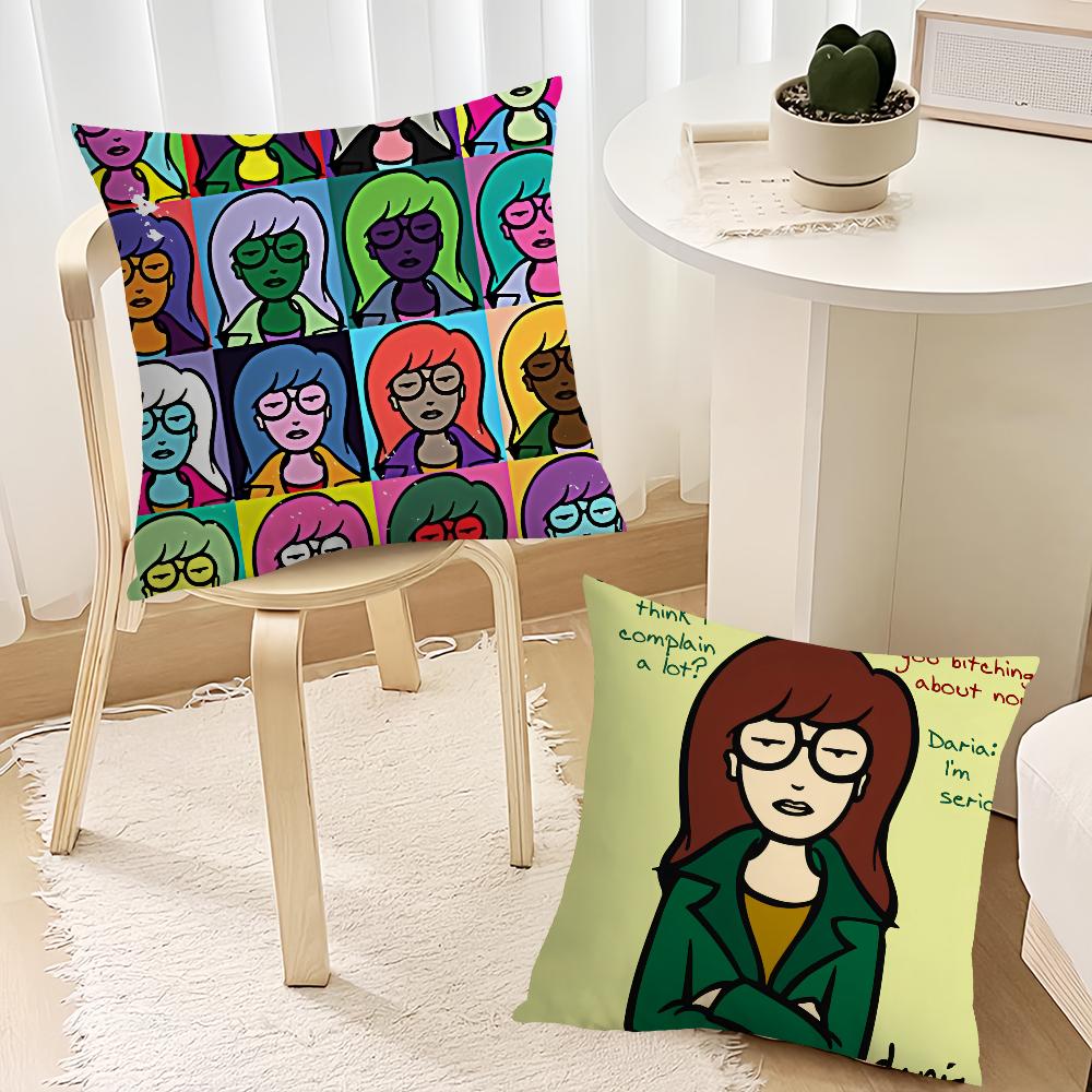 Cartoon D-Daria Fashion cushion cover Living Room Headboard Office Cushion Bedroom Cushion Sofa Nap Time Pillow Case