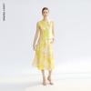 LANCY YAO 25 Series Ramie Printed A-Line Skirt