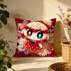 Trendy PPepoyoable Cushion Cover Versatile DoubleSided Pillow Case Fit for Sofa Bed Car  Daily Decor