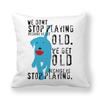 Cartoon Alphabet Dog Series Patterns Digital Printing Short Plush Pillow Covers For Car Sofa Office Cushion Cover Home Goods