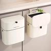 Stylish Home Kitchen Toilet Hanging Trash Can - Large Capacity Square Design Convenient Flip Cover