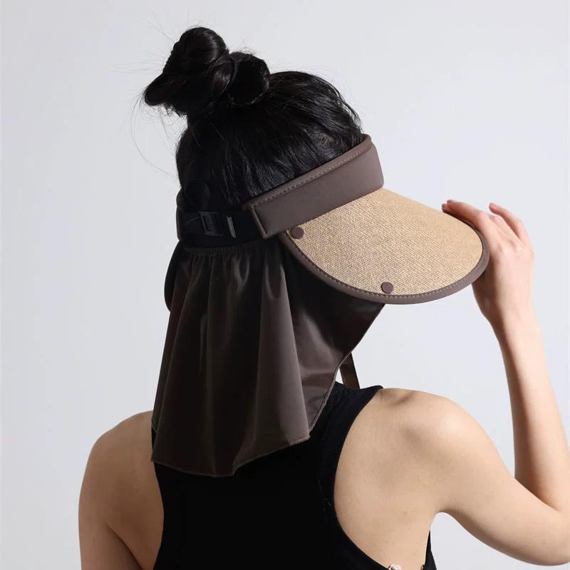Summer Outdoor Wide Brim Sun Hat Foldable Portable Bucket Hat Women’s Fashion for Beach and Travel