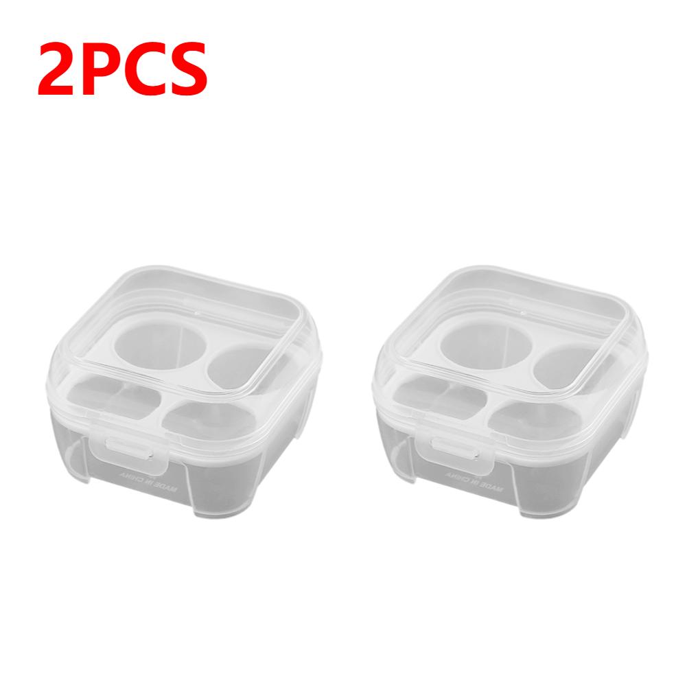 Portable Shockproof Eggs Box 3/4/8 Grids Storage Container Egg Holder Transparent Kitchen Organizer for Outdoor Camping Picnic