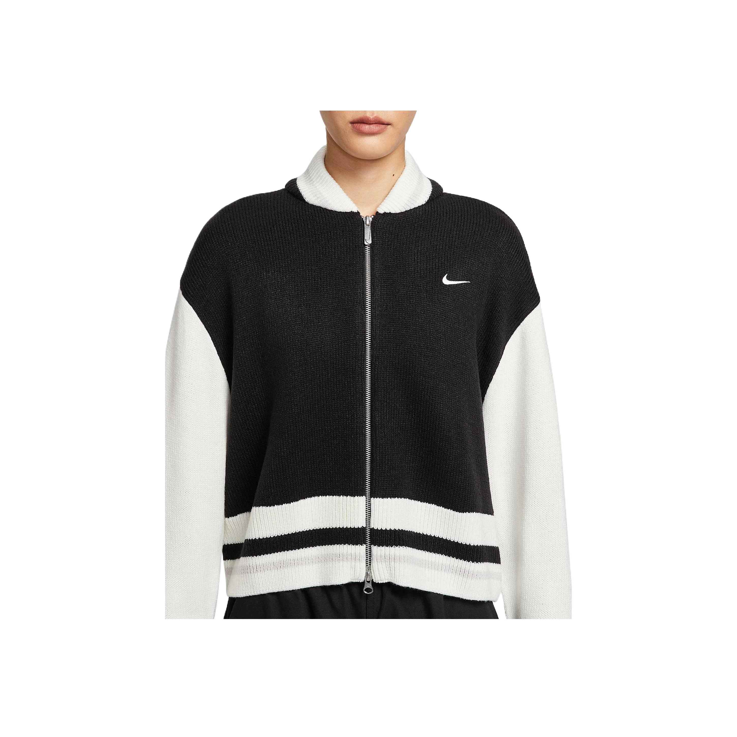 Женский трикотажный свитер Nike Sportswear, приятный для кожи, удобный, 95, с воротником-стойкой, женский свитер HV2495-010 XS