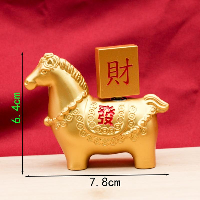 Popular brass rotating handle piece, six-sided rotating combination for attracting wealth and treasures, multi-sided rotating st