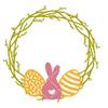 Frohe Ostern Hase Eier Metall Schneiden Stirbt Schablone Scrapbooking DIY Album Stempel