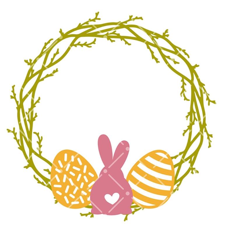 Frohe Ostern Hase Eier Metall Schneiden Stirbt Schablone Scrapbooking DIY Album Stempel