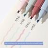 4 Stücke Kreative Niedlichen Monet Farben Textmarker Marker Stifte Büro Schulbedarf Kawaii Zeichnung Hand Konto Graffiti Stifte