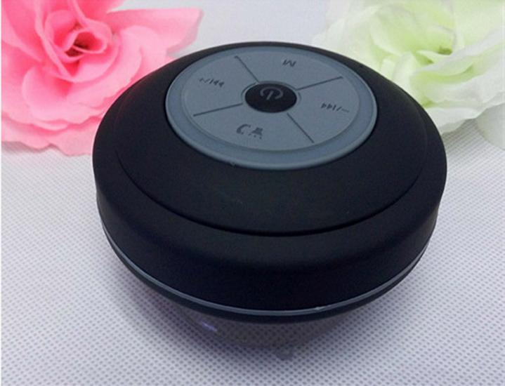 Q9 Bluetooth LED Speaker: Waterproof, Suction Cup, Card Insert, Wireless Mini Speaker for Bathroom.