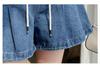High Waist Ruffle Denim Skort - Plus Size Women's Summer Shorts (80-200 Jin)