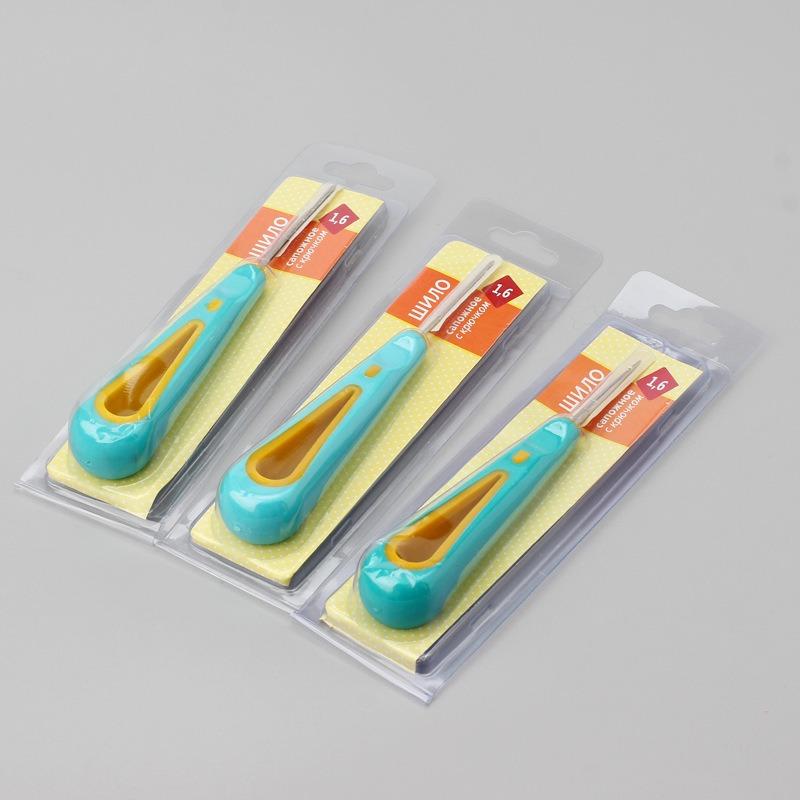 Puntaspillo per Piercing con Manico in Gomma Aghi per Riparazione Scarpe e Chiodatura Scarpe