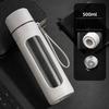 One Click Opening Tea Separation Cup Anti-Scald Infuser Tumbler Glass Water Bottle  Office Home Use