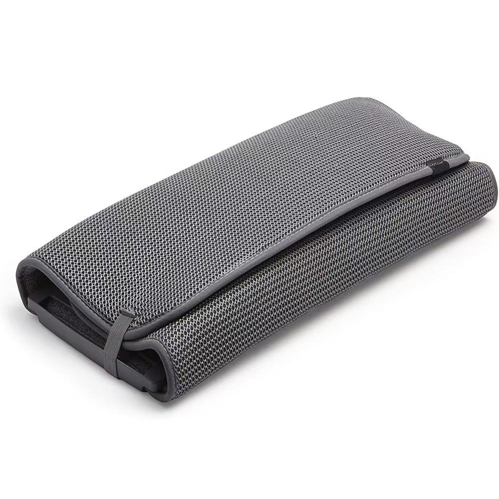 Dwufunkcyjna mata kuchenna i stojak do przechowywania: Ociekacz do naczyń, misek i sztućców z mikrofibry