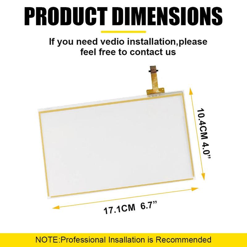 7" Touchscreen-Digitizer für Toyota Yaris RAV4 Head Unit Navigationsgerät 86140-0D400
