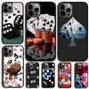 Dices Poker Casino Phone Case For iPhone 17 Air 15 16e 14 13 Pro Max Coque 12 11 Pro Max PLUS Cover